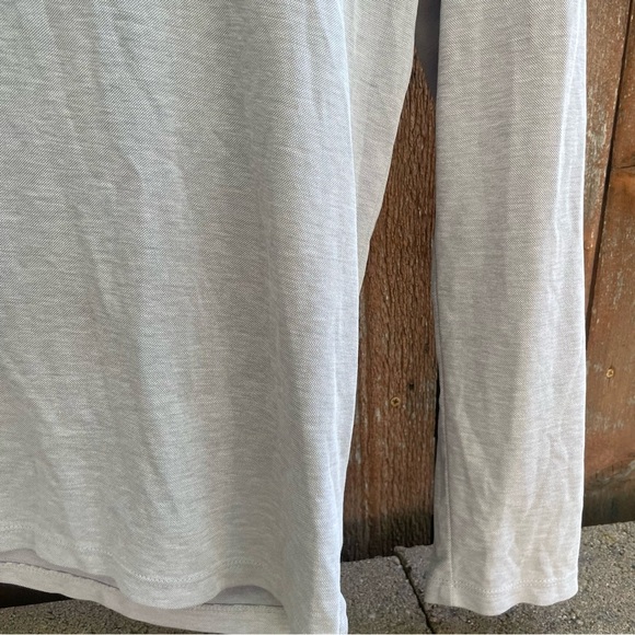 MARC ANTONY Men's Light Gray Luxury Henley Long Sleeve Shirt Size Large - Picture 7 of 10